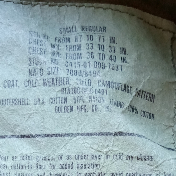 Vintage Mens army jacket - Picture 6 of 6